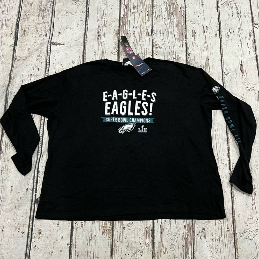 NWT Women's Philadelphia Eaglers NFL Football Super Bowl Champion Tee Top Shirt